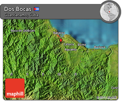 Satellite Map of Dos Bocas