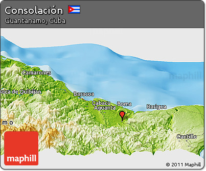 Physical Panoramic Map of Consolación