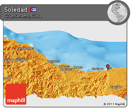 Political Panoramic Map of Soledad