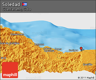 Political Panoramic Map of Soledad