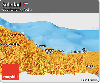 Political Panoramic Map of Soledad