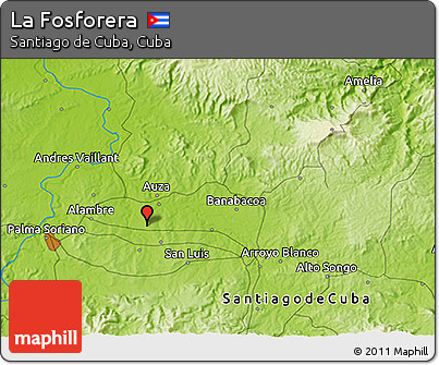 Physical 3D Map of La Fosforera