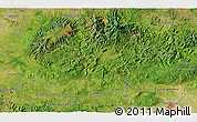 Satellite 3D Map of the area around 20° 22' 55" N, 75° 34' 29" W