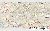 Shaded Relief 3D Map of the area around 20° 22' 55" N, 75° 34' 29" W