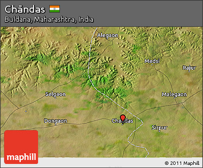 Satellite 3D Map of Chāndas
