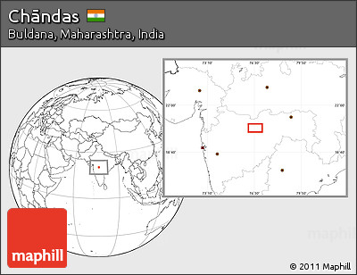 Blank Location Map of Chāndas
