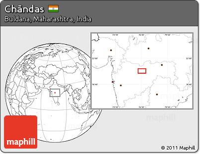 Blank Location Map of Chāndas