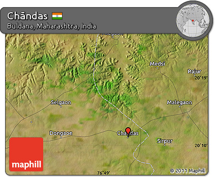 Satellite Map of Chāndas