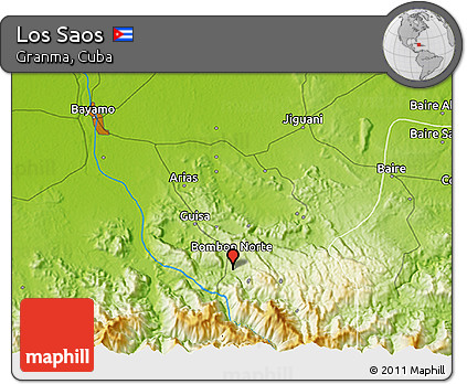 Physical 3D Map of Los Saos