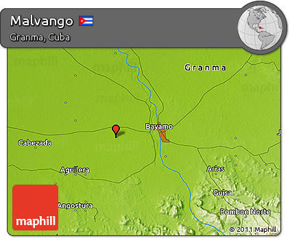 Physical 3D Map of Malvango