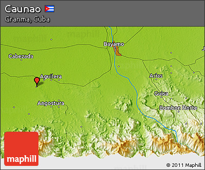 Physical 3D Map of Caunao