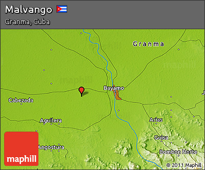 Physical 3D Map of Malvango