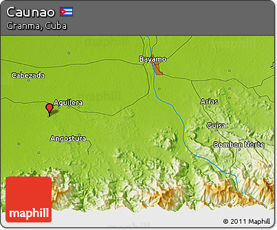 Physical 3D Map of Caunao