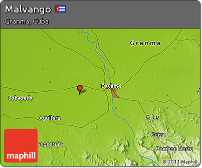 Physical 3D Map of Malvango