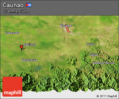 Satellite 3D Map of Caunao