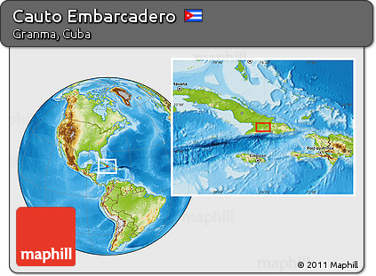 Physical Location Map of Cauto Embarcadero