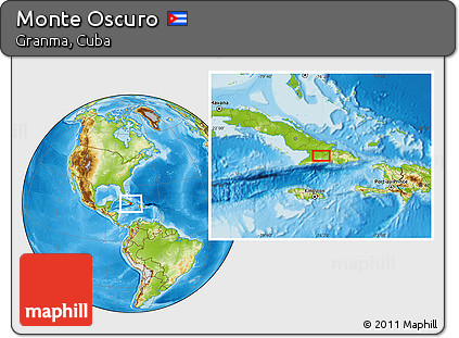 Physical Location Map of Monte Oscuro
