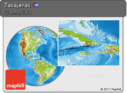 Physical Location Map of Tasajeras