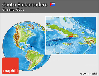 Physical Location Map of Cauto Embarcadero