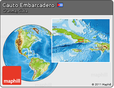 Physical Location Map of Cauto Embarcadero