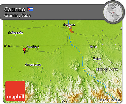 Physical Map of Caunao