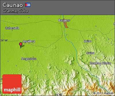 Physical Map of Caunao