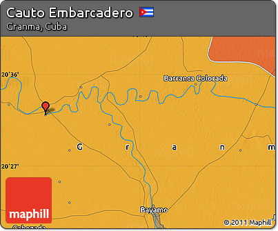 Political Map of Cauto Embarcadero