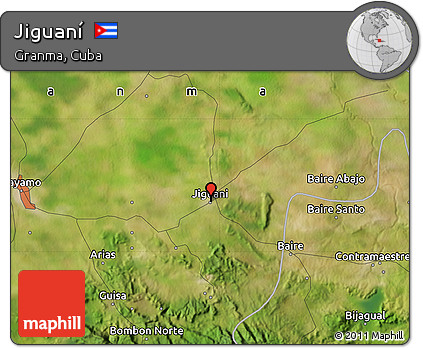 Satellite Map of Jiguaní