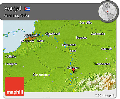 Physical 3D Map of Botijal