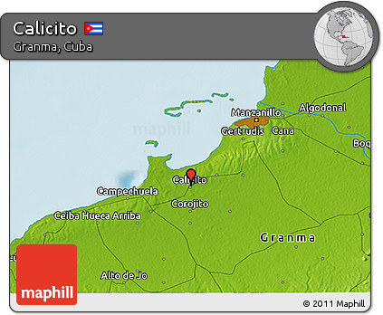 Physical 3D Map of Calicito