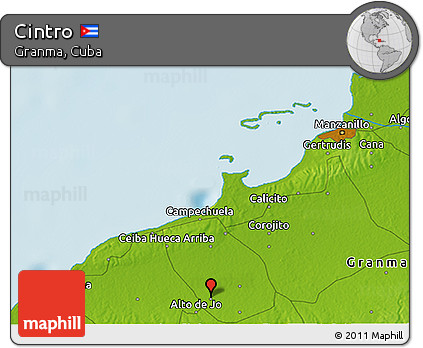 Physical 3D Map of Cintro