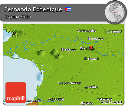 Physical 3D Map of Fernando Echenique