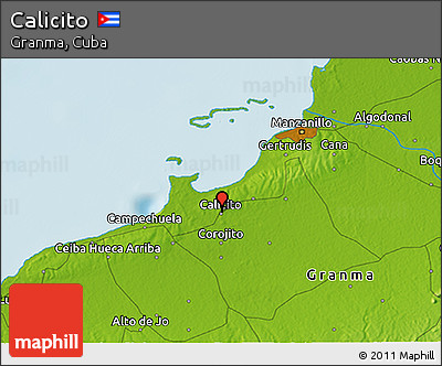 Physical 3D Map of Calicito