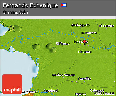 Physical 3D Map of Fernando Echenique