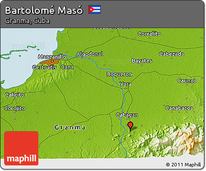 Physical 3D Map of Bartolomé Masó