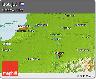 Physical 3D Map of Botijal