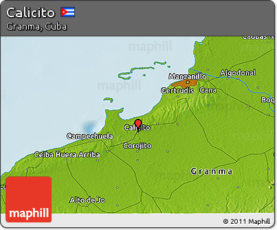Physical 3D Map of Calicito