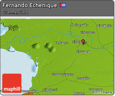 Physical 3D Map of Fernando Echenique