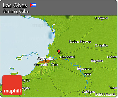 Physical 3D Map of Las Obas