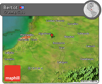 Satellite 3D Map of Bertot