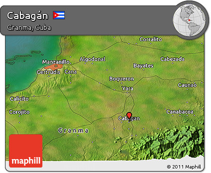 Satellite 3D Map of Cabagán