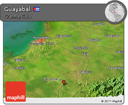 Satellite 3D Map of Guayabal