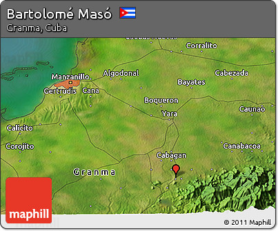 Satellite 3D Map of Bartolomé Masó
