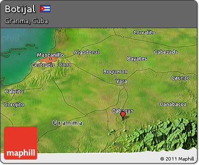 Satellite 3D Map of Botijal