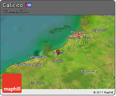 Satellite 3D Map of Calicito