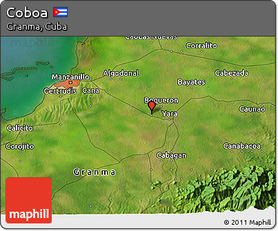 Satellite 3D Map of Coboa