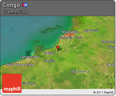 Satellite 3D Map of Congo