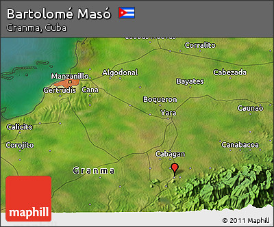 Satellite 3D Map of Bartolomé Masó