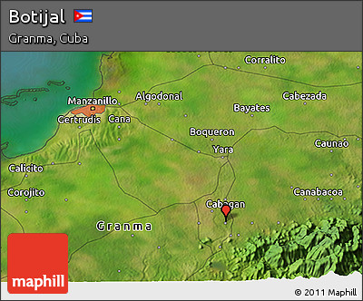 Satellite 3D Map of Botijal