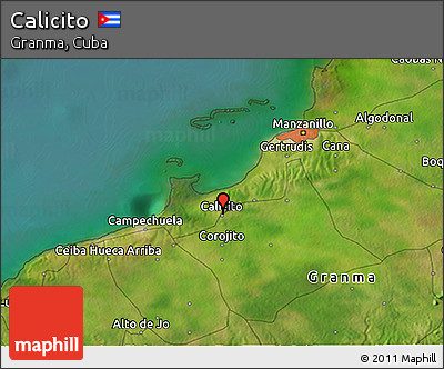 Satellite 3D Map of Calicito
